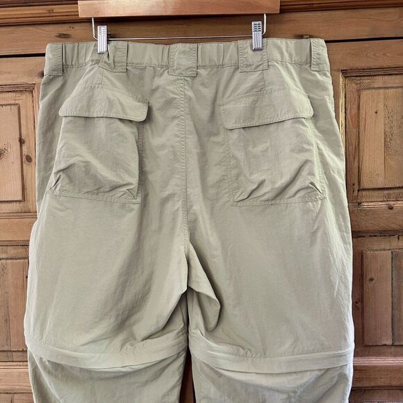 Duluth Trading Company XL x 32 Pants Convertable Shorts Khaki Straight Leg - Picture 10 of 16